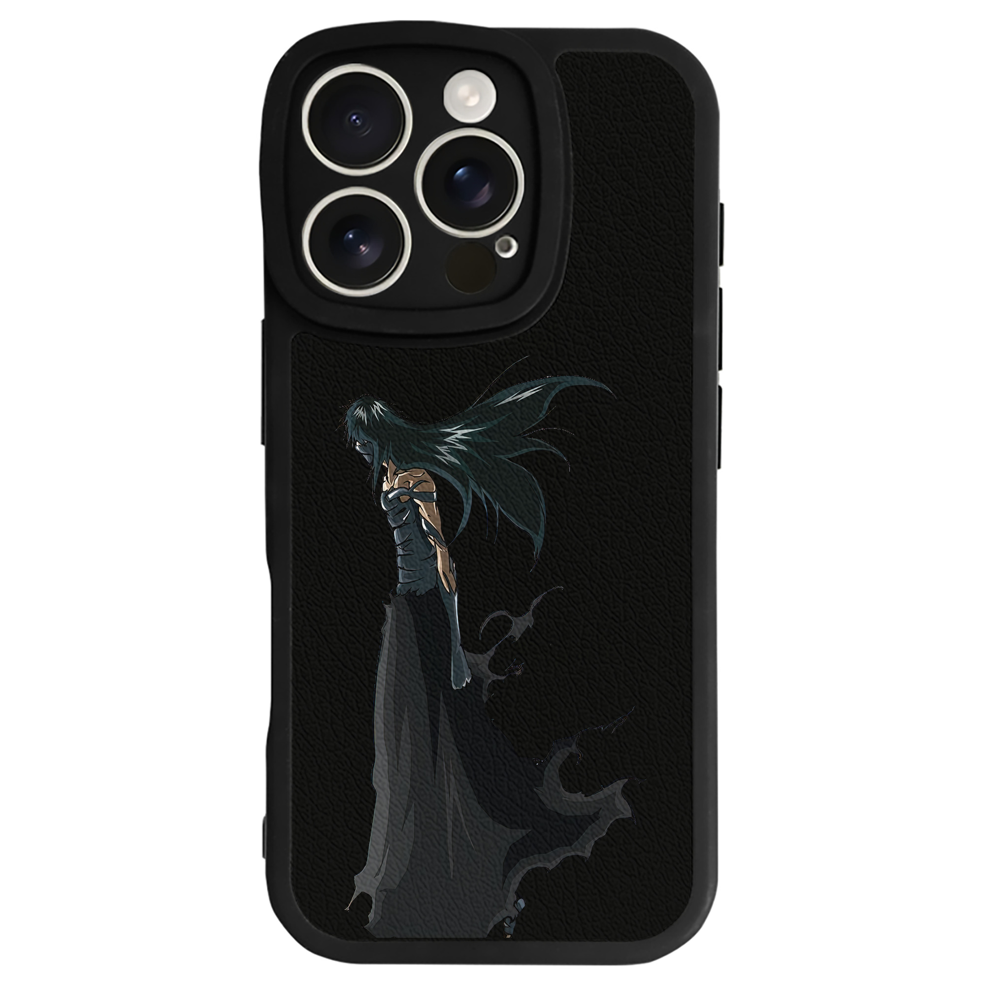 ブリーチ 黒崎一護（くろさき いちご）BLEACH Kurosaki Ichigo 【iPhone 16シリーズ対応】シリコンスマホケース（レザー調） 材質：シリコン